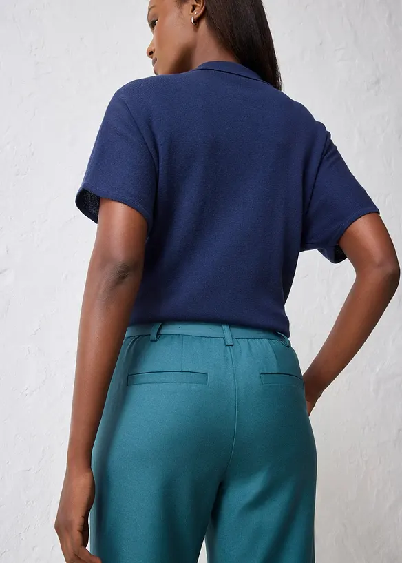 Pantalon &eacute;vas&eacute; avec laine, bonprix