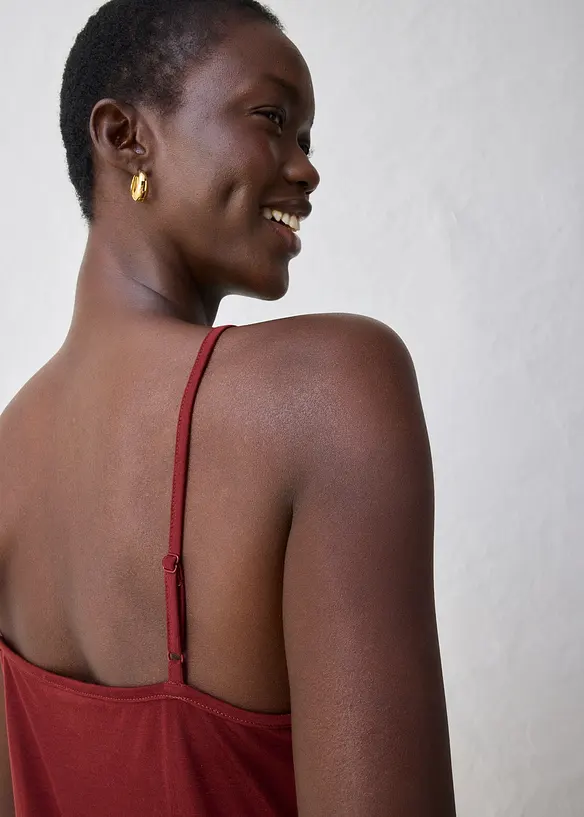 Top avec laine et dentelle, bonprix