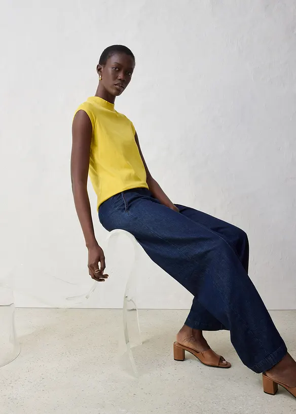 T-shirt avec soie, bonprix