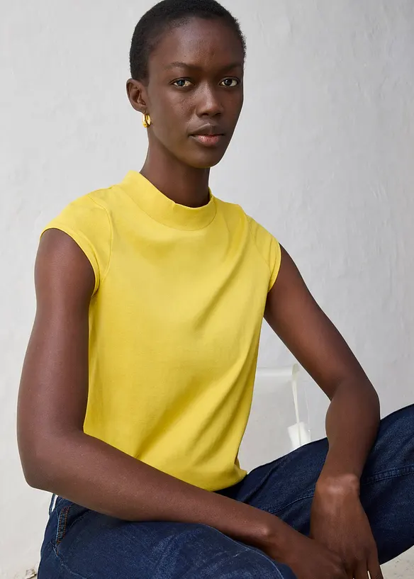 T-shirt avec soie, bonprix