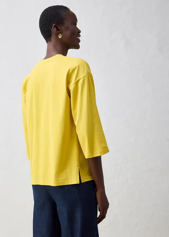 T-shirt coupe trap&egrave;ze avec soie, bonprix