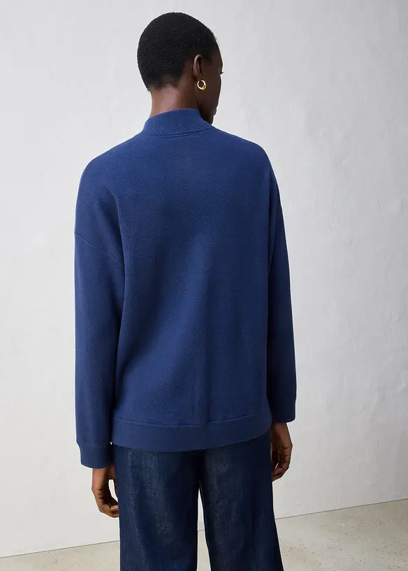 Gilet en maille oversize, laine mérinos, bonprix