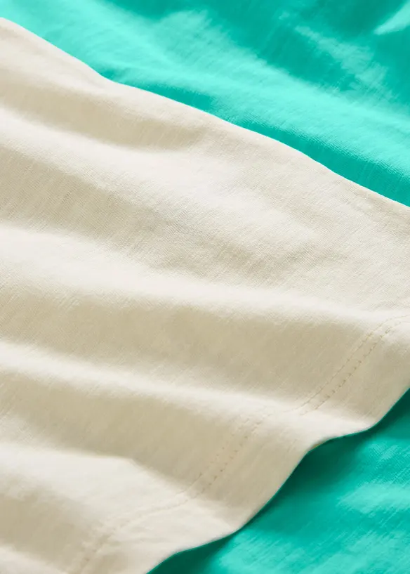 Lot de 2 T-shirts 100% coton, bonprix