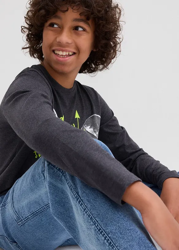 Jean jogger cargo extensible, Loose, bonprix