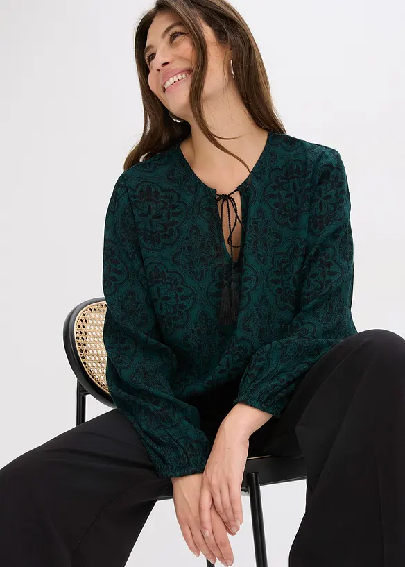 Blouse texturée, bonprix