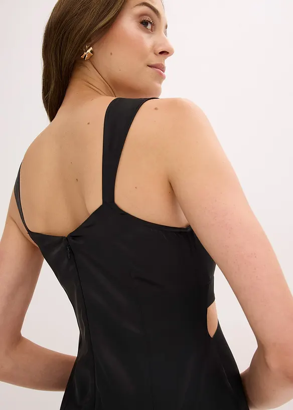 Robe midi en satin fluide, bonprix