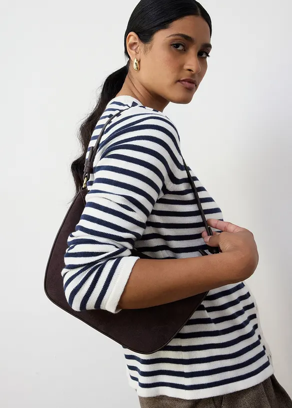 Gilet en maille coton et soie, bonprix