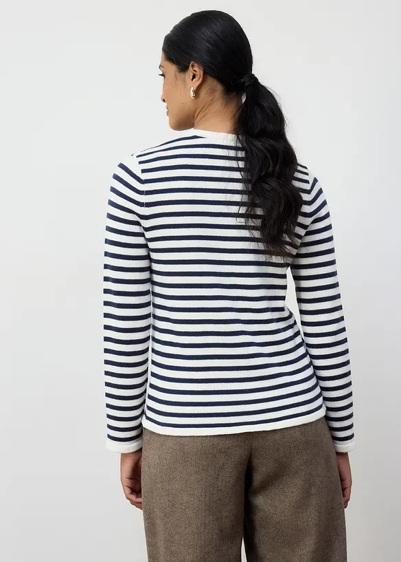 Gilet en maille coton et soie, bonprix