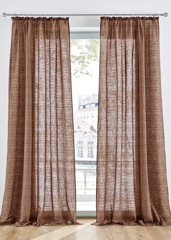 Voilage texturé, différentes tailles (1 pce), bonprix