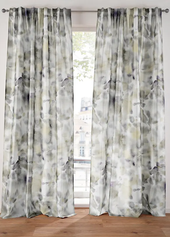 Rideau panneau imprimé prêt à poser (1 pce), bonprix