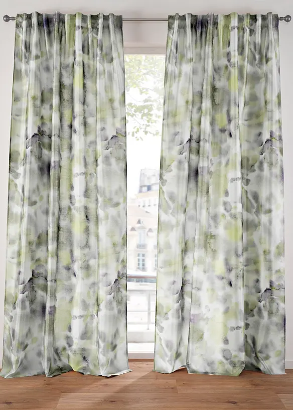 Rideau panneau imprim&eacute; pr&ecirc;t &agrave; poser (1 pce), bonprix