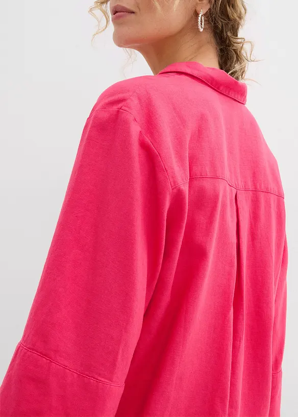 Chemisier en lin mélangé frais et respirant, bonprix