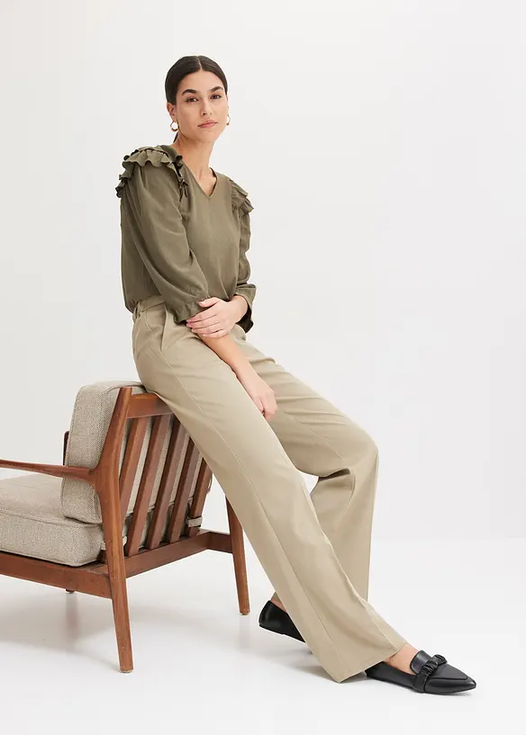 Pantalon à taille élastiquée, bonprix