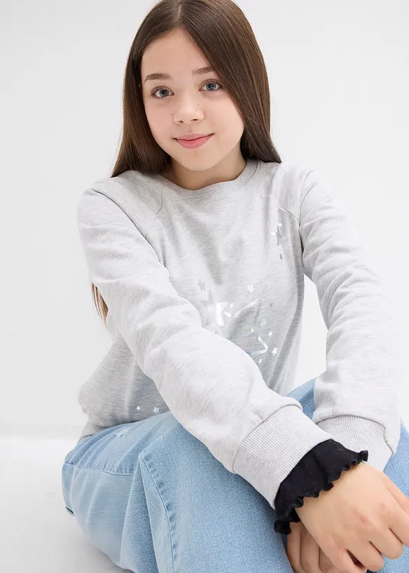 Sweat 100% coton, bonprix