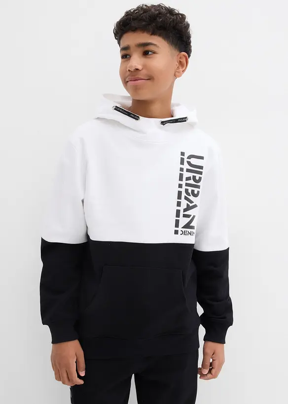 Sweat à capuche 100% coton, bonprix
