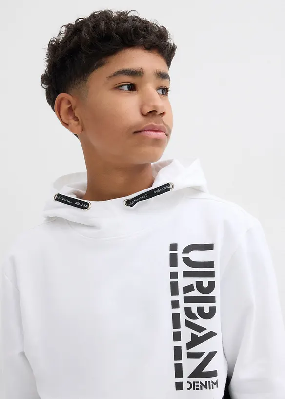 Sweat à capuche 100% coton, bonprix