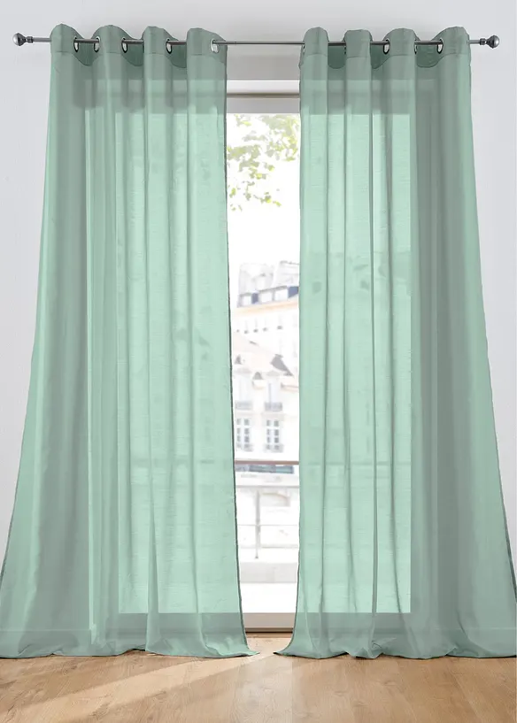 Voilage en batiste finement texturé (1 pce), bonprix