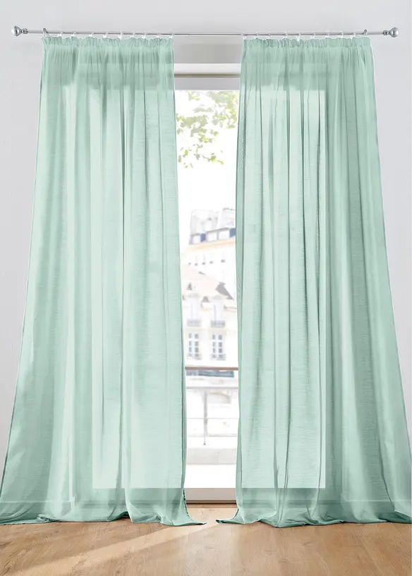 Voilage en batiste finement texturé (1 pce), bonprix