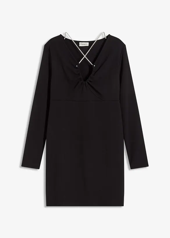 Robe courte &agrave; lani&egrave;res paillet&eacute;es, bonprix