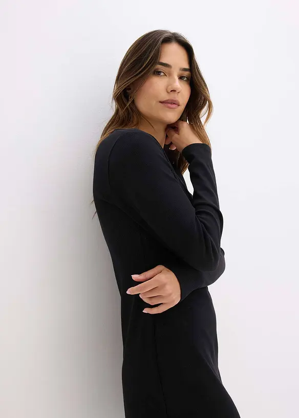 Robe courte &agrave; lani&egrave;res paillet&eacute;es, bonprix