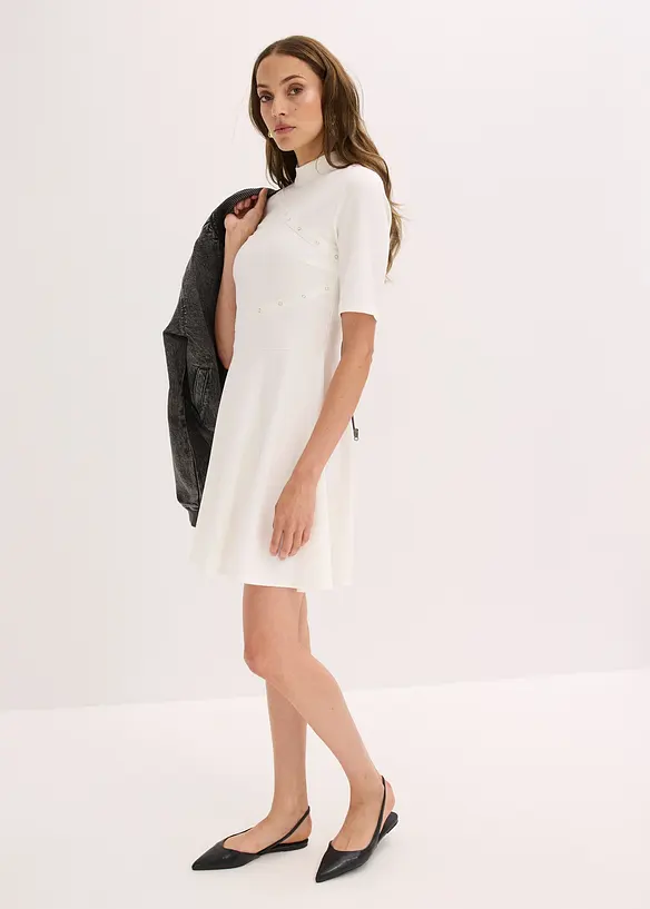 Robe courte à rivets, bonprix