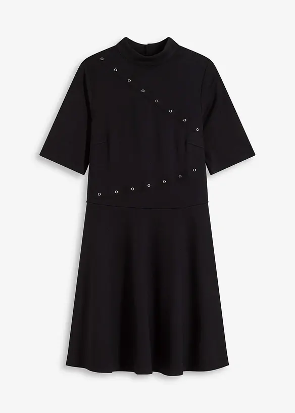 Robe courte à rivets, bonprix