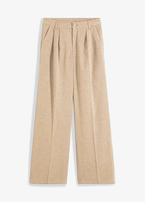 Pantalon large à pinces, bonprix