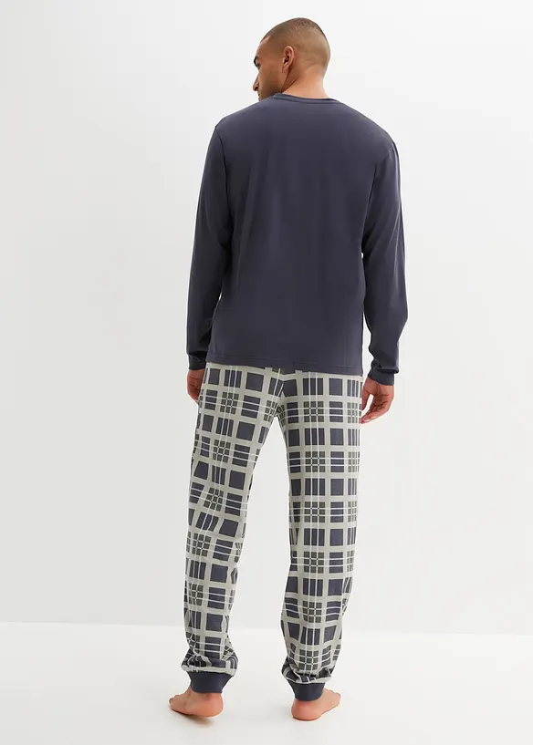 Pyjama manches longues 100% coton, bonprix