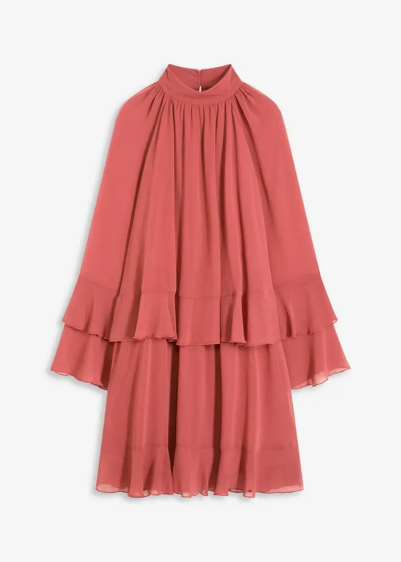 Robe en mousseline à volants, bonprix