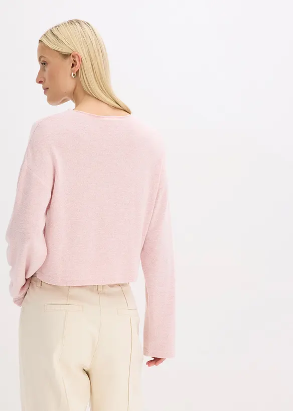 Gilet en fine maille côtelée, bonprix