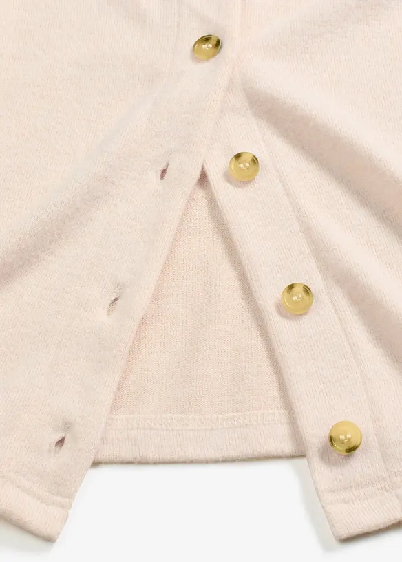 Gilet en fine maille côtelée, bonprix