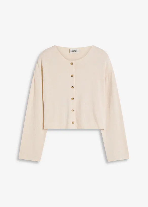 Gilet en fine maille côtelée, bonprix