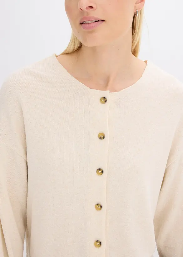 Gilet en fine maille côtelée, bonprix