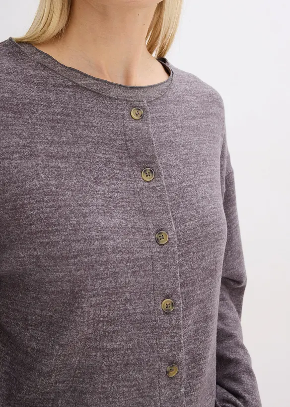 Gilet en fine maille côtelée, bonprix