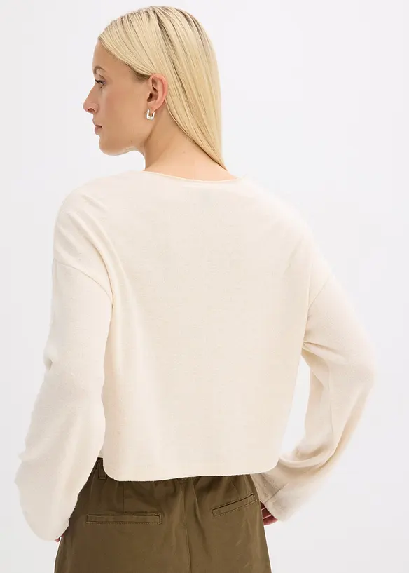 Gilet en fine maille côtelée, bonprix