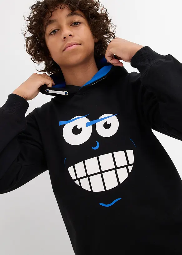 Sweat à capuche 100% coton, bonprix