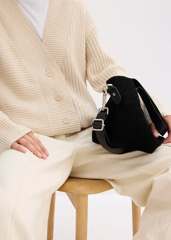 Gilet en maille côtelée, bonprix