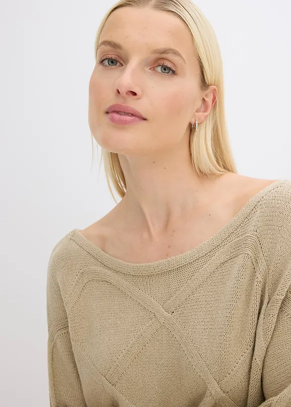 Pull à motif torsadé horizontal, bonprix