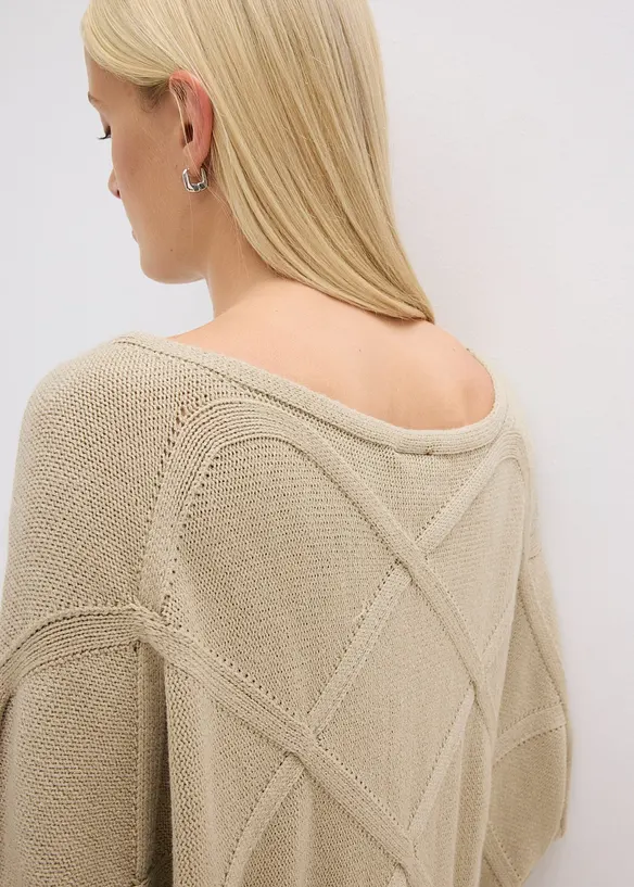 Pull à motif torsadé horizontal, bonprix