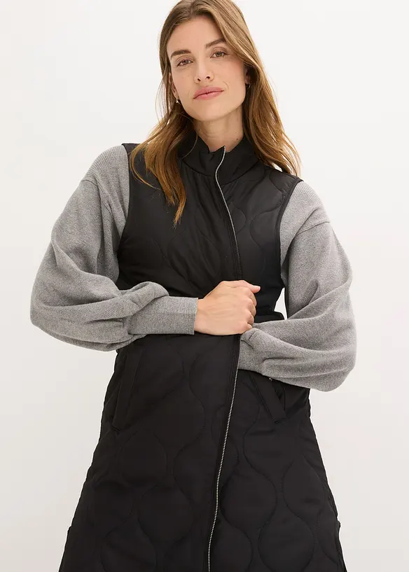 Gilet matelassé sans manches, ultra-léger, bonprix