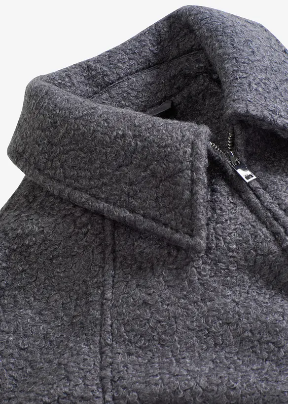 Blouson en maille bouclette douce, bonprix