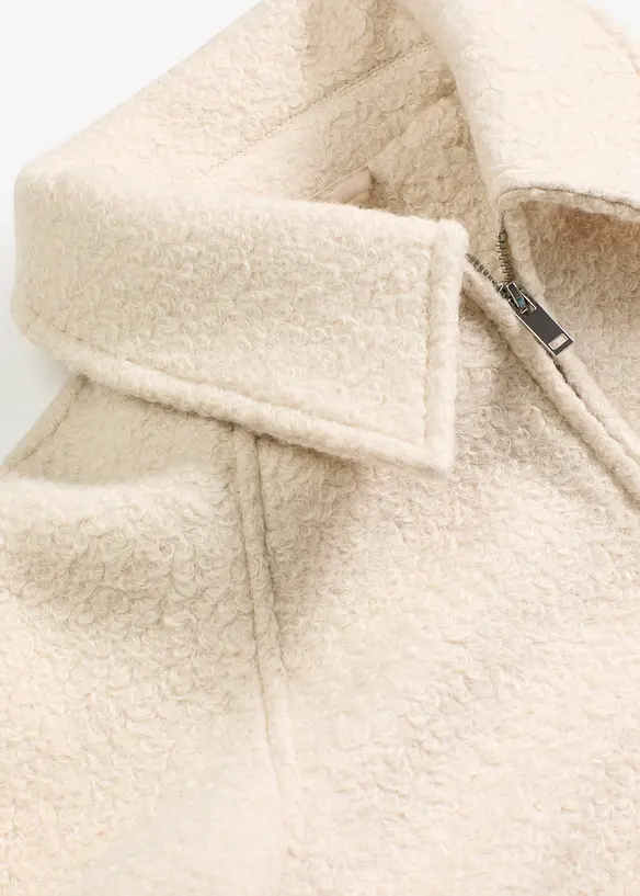 Blouson en maille bouclette douce, bonprix