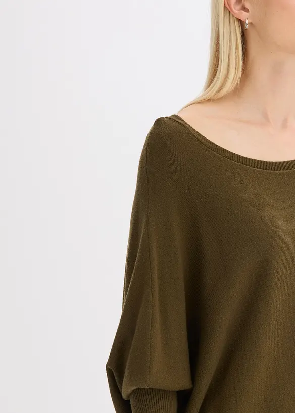 Pull en fine maille, viscose majoritaire, bonprix