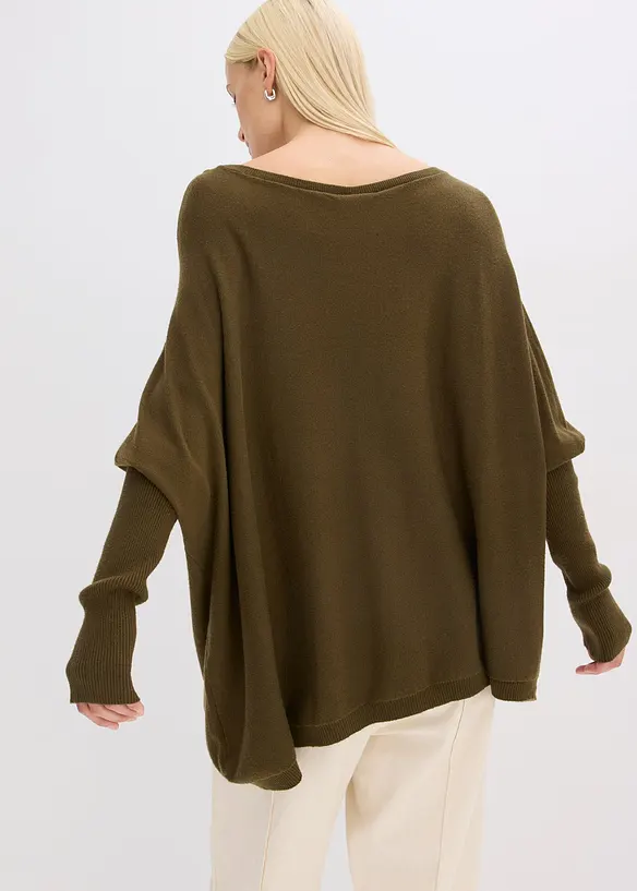 Pull en fine maille, viscose majoritaire, bonprix