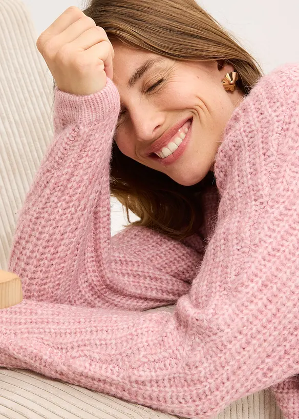 Gilet en grosse maille, bonprix