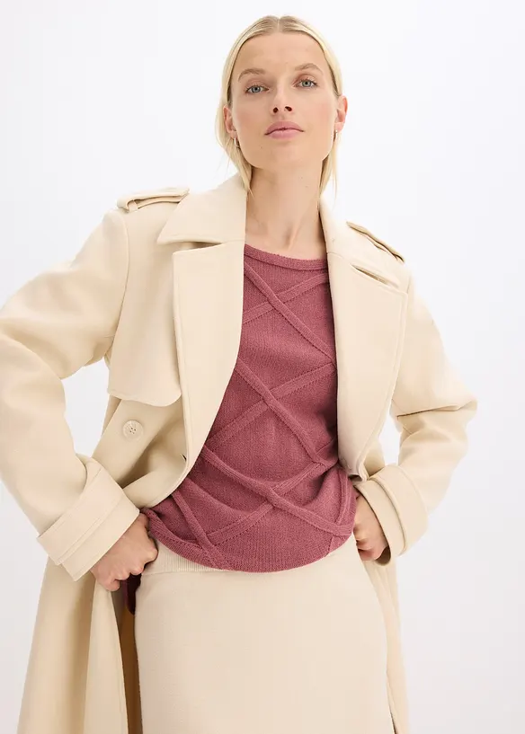 Pull à motif torsadé horizontal, bonprix