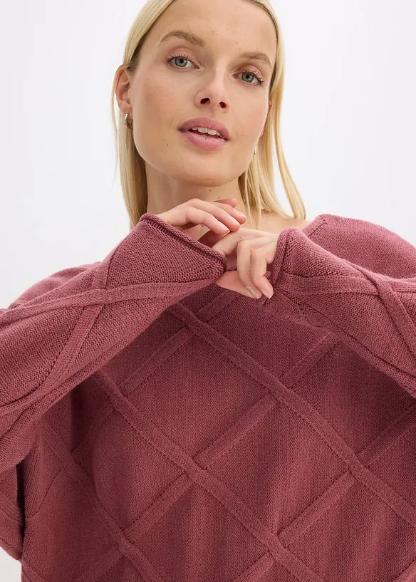 Pull à motif torsadé horizontal, bonprix