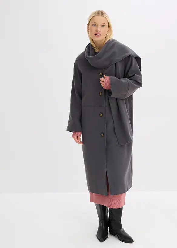 Manteau oversize avec deux poches discrètes, bonprix