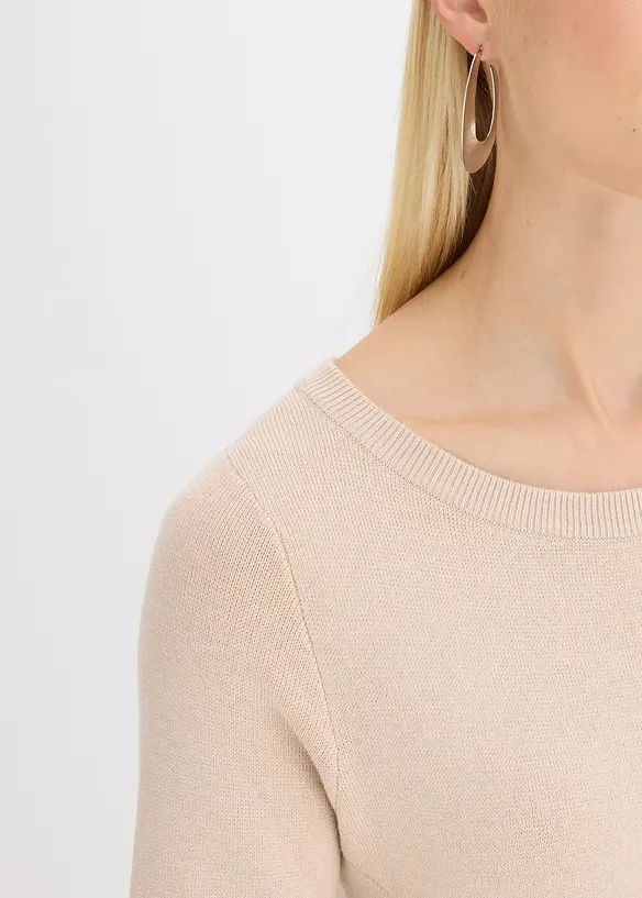 Robe en douce maille de viscose mélangée, bonprix