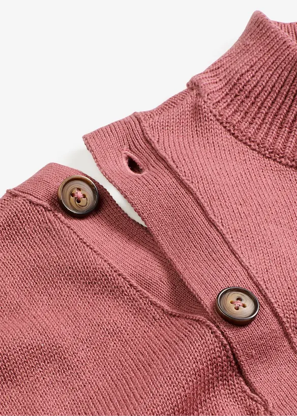 Pull à boutonnage asymétrique, bonprix